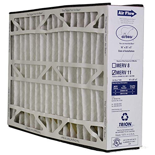 Air Bear 259112-105-3Pk Trion N/A Air Bear Cub Air Bear Cub Replacement Merv 11 Media Filter, 16X25X5 Inches, 3 Pack #TOP1