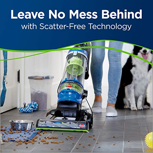 Image of Bissell Cleanview Rewind Pet Bagless Vacuum Cleaner, 2489, Blue