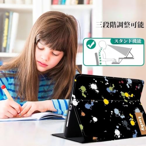 可愛い 2025 iPad A16 第11世代 ケース お洒落 ブック式 2022 iPad 10第10世代 カバー 星空 ハート スタンド機能 Apple Pencil 収納 レディース オートスリープ機能,ハート(ピンク)