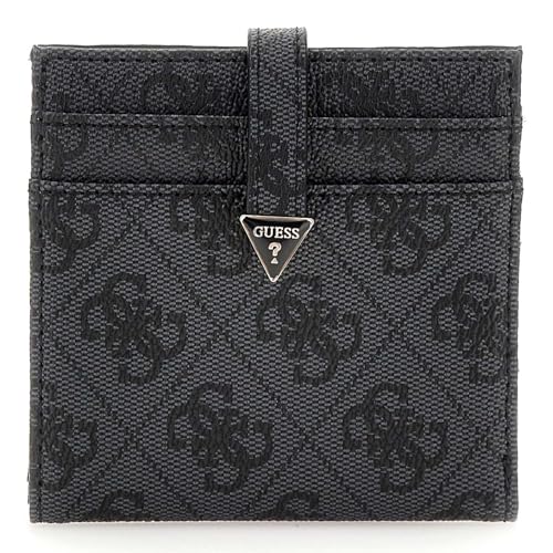 Porte-carte GUESS Eco Erica Coal Logo anti-perte d'espace pour hommes et femmes