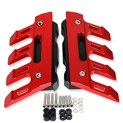 Garde-Boue Moto Rouge Avant avec Curseurs de Protection pour Yamaha MT-07 MT-09 YZF-R1 YZF-R3