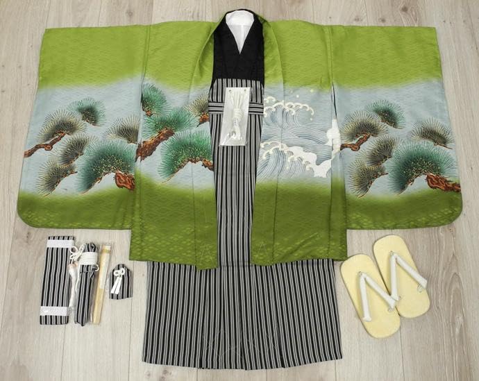 お買い得品♡七五三　5歳　男の子　セット　一式　緑　兜 楽天市場】753 着物 5歳 男の子|七五三レンタル|着物レンタル