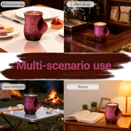 Taza cerámica gran capacidad 500ml color rojo miniatura 5