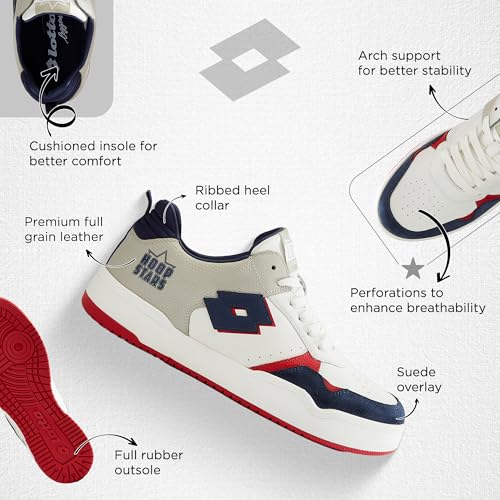 Image of Lotto Men Hoop Star OG Leather Sneakers