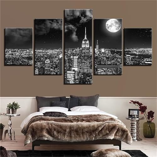 Peinture Diamant Point de Croix Adulte pour Grand Mur Vide Paysage Urbain