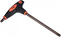 Vista 13 de uxcell Llave de doble extremo de la manija en T de la llave Torx a prueba de manipulaciones T45, acero S2