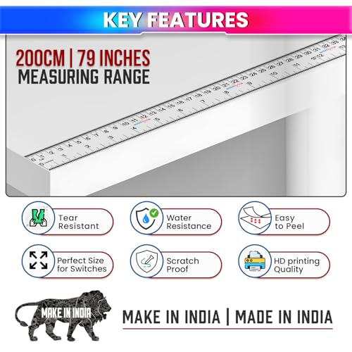 Cinta métrica adhesiva amiciTools 200 cm / 79 in pack 2 miniatura 3
