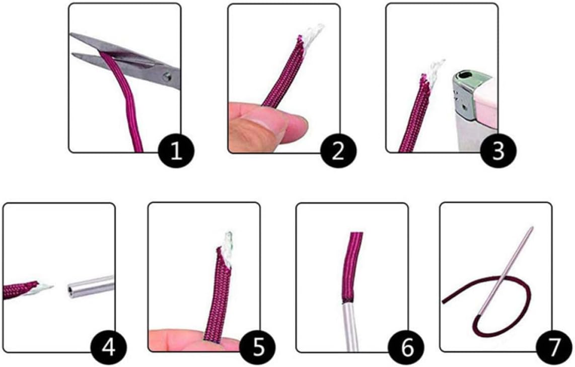 Stitching Needle Set Paracord Lacing Metal for Handmade Enthusiasts
