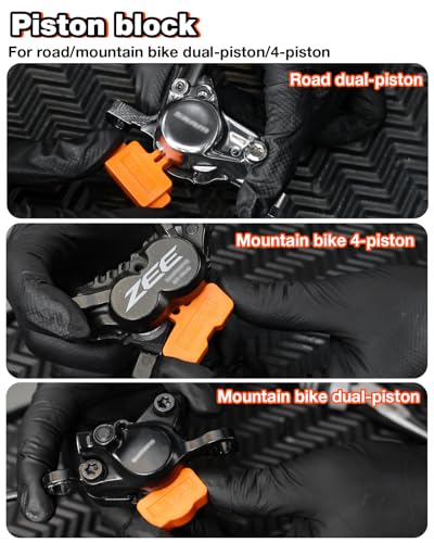Image of Brake Bleed Kit for Shimano & SRAM, Hydraulic Bike Brake Bleeding Tool Kit for MTB & Road Bikes, Includes 10 Brass Connectors, Visual Oil Cup & Storage Base | Hydraulic Disc Brake Bleed Kit with 10 Brass Connectors