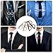 SOIMISS Men's Tie Clips 4 Piece Tie Clips for Men Lightweight and Fashionable for Business or Casual