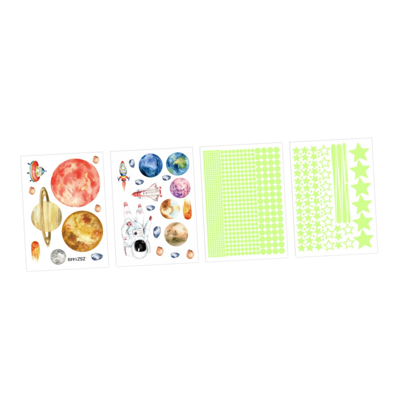Autocollants muraux lumineux YARNOW : 12 feuilles phosphorescentes pour illuminer le plafond
