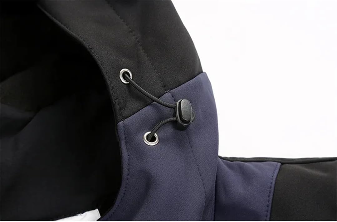 Alloaone Men Winter Camping Hiking Tracksuit Climbing Skiing Suit Waterproof Softshell Warm Outdoor Jackets Pants