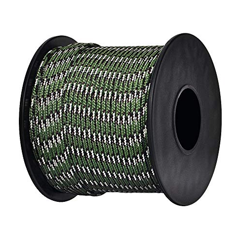 Brotree パラコード 2mm 3芯 ボビン巻型 テント ロープ ガイライン 耐荷重90kg DIY編む用 キャンプ サバイバル アウトドア用