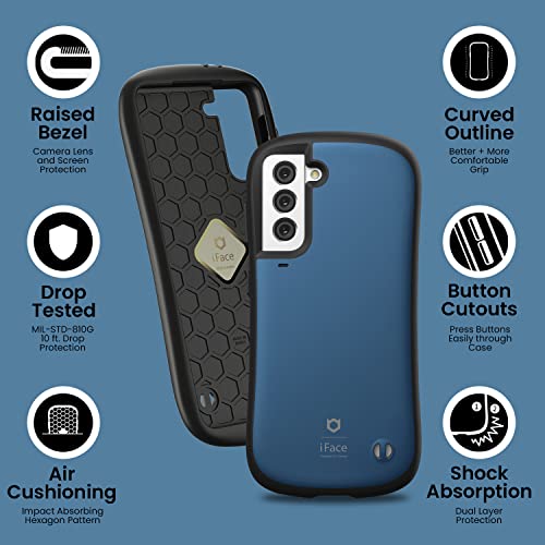 iFace First Class Case [ Compatible with Galaxy S22 ] – Cute Shockproof Dual Layer [Hard Shell with Bumper] Heavy Duty Protective Cell Phone Cases [Drop Tested] - Coral Blue - image 3