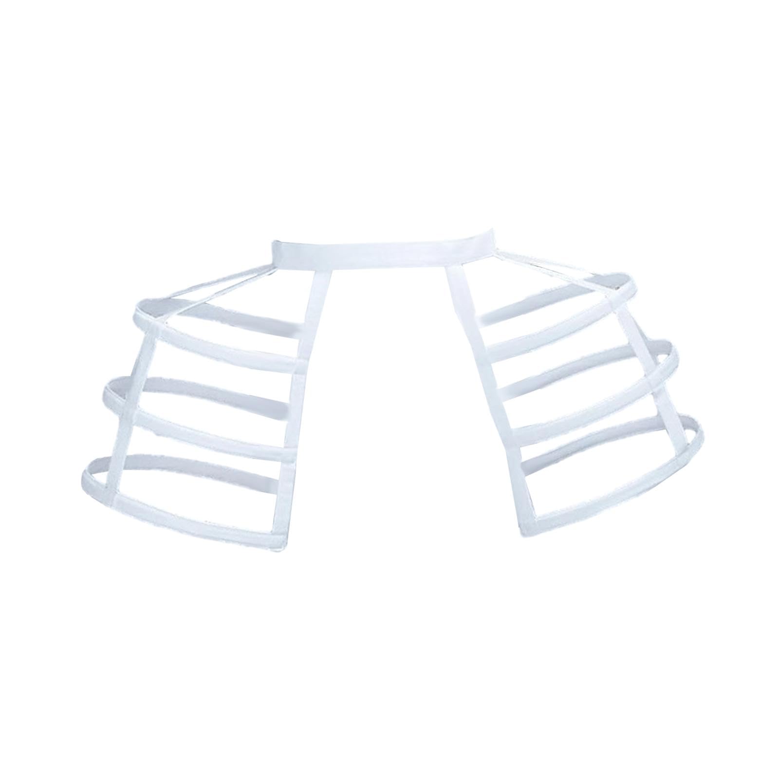 jojomis Gabbia Hoop Gonna Sottogonna Donna Cerchi Pannier Sottogonna Crinolina Pannier Femminile Cage Pannier per Cosplay Barocco Birdcage Style Elastico Vita 45-90 cm