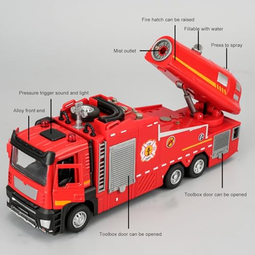 Camión de bomberos de juguete en aleación, el regalo ideal para incentivar el juego creativo 5