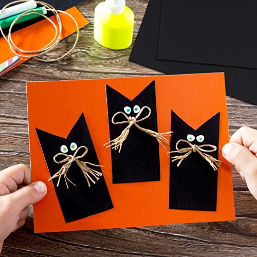 Image of Henoyso 1000 Sheets Construction Paper Bulk, 9 x 12 Inches, Black