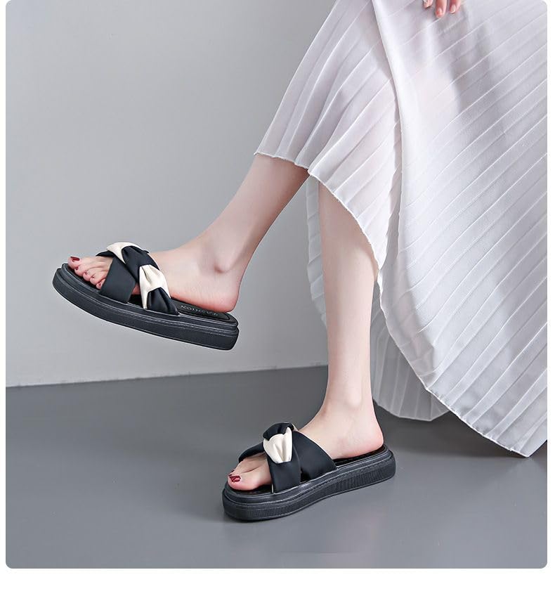 Women's slippers, thick-soled design, light and comfortable, toe exposed and breathable, suitable for daily wear4