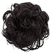 PRETTYSHOP Scrunchie Scrunchy Bun Up Do Hair piece Hair Ribbon Ponytail Extensions Wavy Curly or Messy dark brown chocolate 6