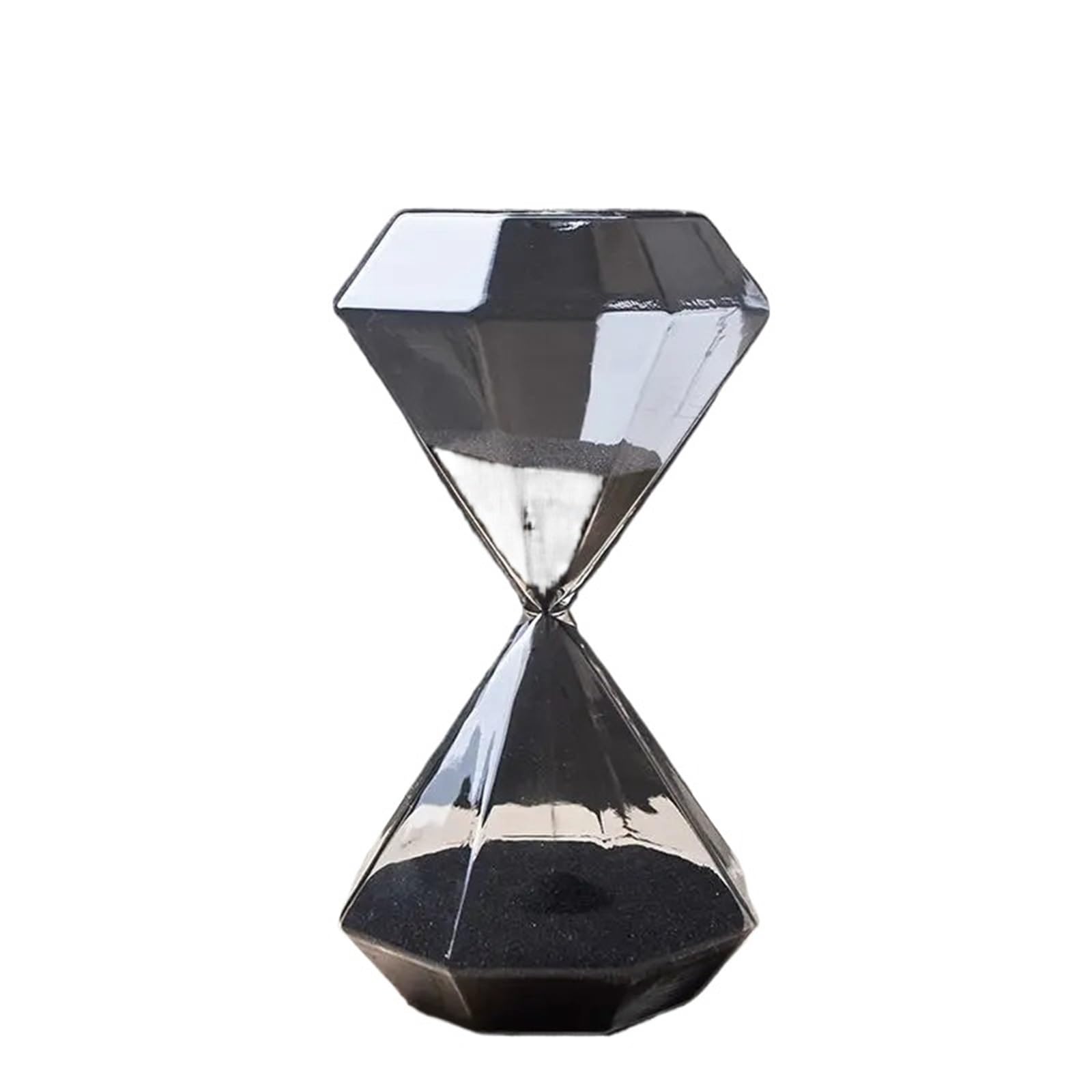 Temporizador de Reloj Arena 30 Minutos, diseño Moderno, decoración Oficina, Adornos, cumpleaños, Temporizador para Escuela(Black)