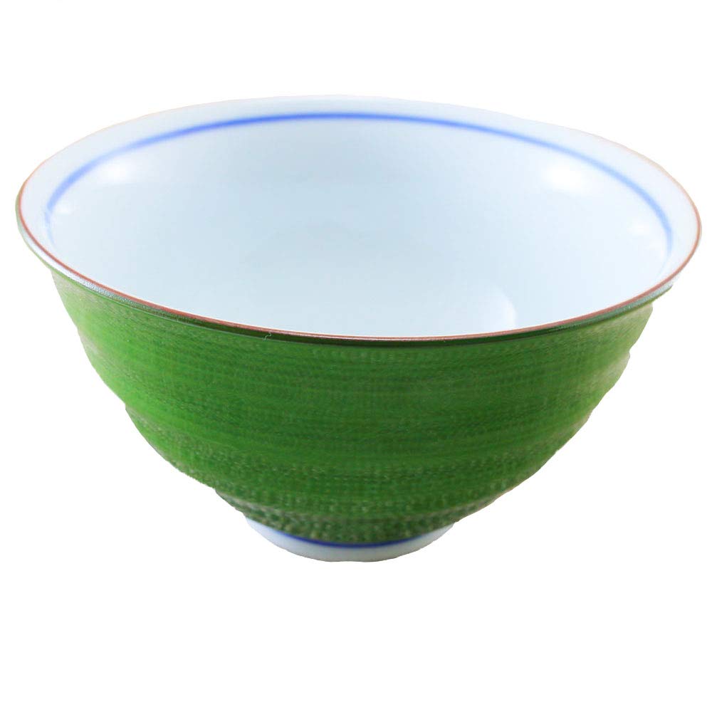 Amazon | 茶碗 有田焼 波佐見焼 月見うさぎ茶碗（大・緑） 兎 大きめ 1