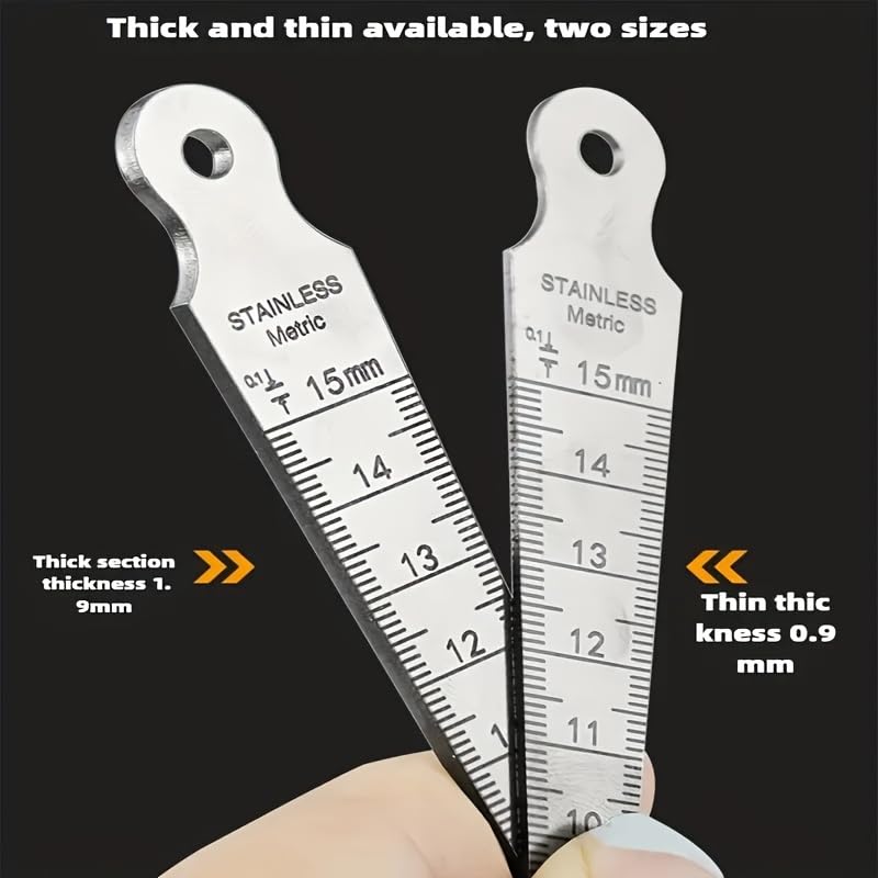 1pc Stainless Steel Precision Gap Gauge, Hole Diameter Gauge, Taper Gauge 1-15mm Stainless Steel Inner Diameter Gauge (Silvery)