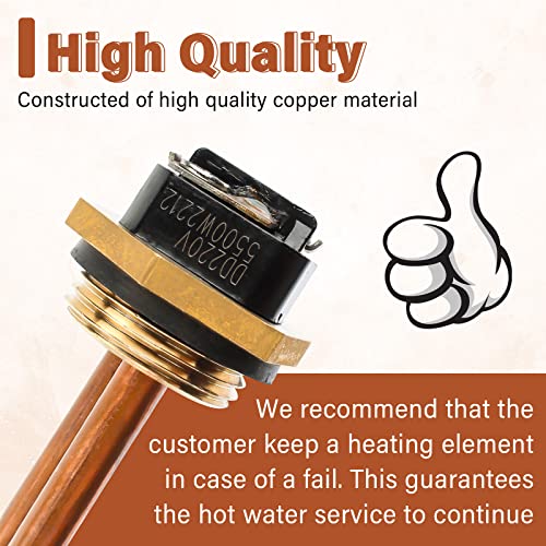 HE 55220 Heating Element Replacement for Ecosmart Eco Pou 6 Eco 8 & Eco 11, Eco Heating Element for EcoSmart Electric Tankless Water Heater for ECO 5.5 KW 220V Unit