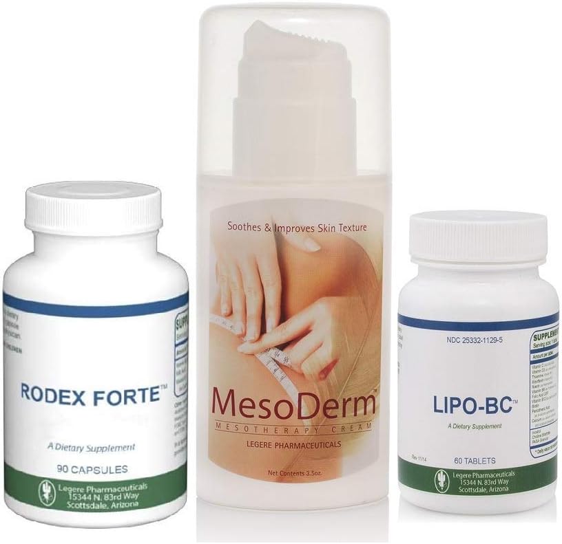 Mesoderm 3 oz, Rodex Forte 90 Capsules & LIPO-BC 60 Tablets