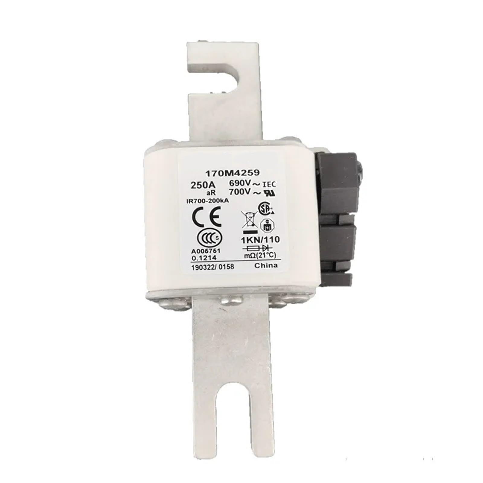 Fusible 170M4240 contre les courts-circuits industriels série 170M4219