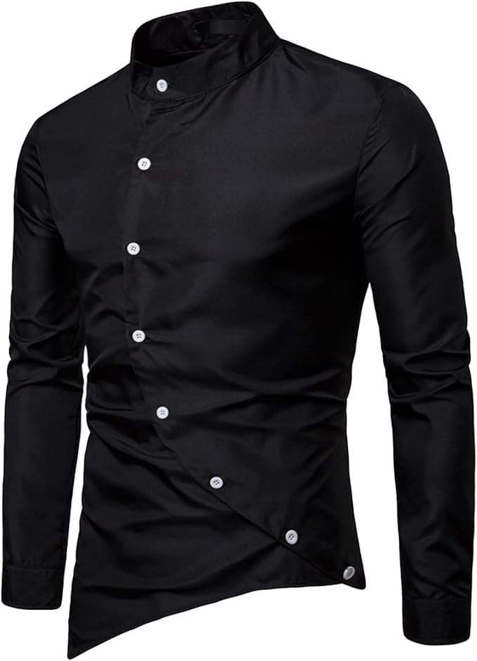 Mens Stretch Slim Dress Shirts Business Long Sleeve Button Down Shirts Stylish Casual Dress Shirt for Men