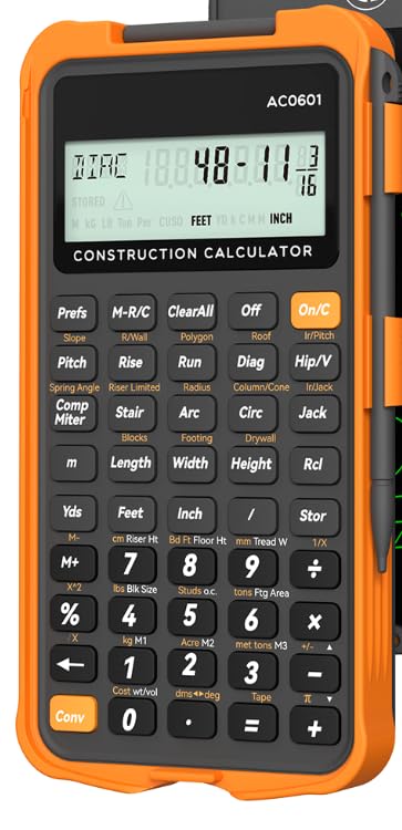 Image of ROATEE Construction Calculator with Case for Carpenter, Framer, Remodeler