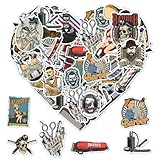 50 Pack Pcs Barber Stickers for Water Bottles Waterproof Vinyl Laptop Luggage Scrapbooking Hairstylist Sticker Packs Bulk Set Teens Adults Girls Boys Kids Aesthetic Small Decals