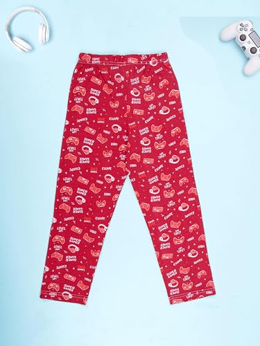 Image of KiddoPanti Boys Printed Pyjama | 100% Cotton Single Jersey Fabric | All Over Printed Design | Relax Fit & Ankle Length | Pyjama Pant