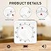 2 Pcs Kitchen Timer with Alarm : Square 60 Minute Mechanical Visual Cooking, Time Management Tools Hour Manual Countdown Timer for Baking, Homework, Exercise Auto Off No Batteries Required White