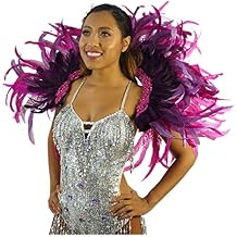 ZUCKER Feather Carnival Costume Samba Backpack - Adult Cosplay/Halloween Costumes