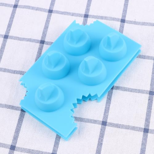 Molde de silicona para cubitos de hielo con forma de aleta de tiburón miniatura 5