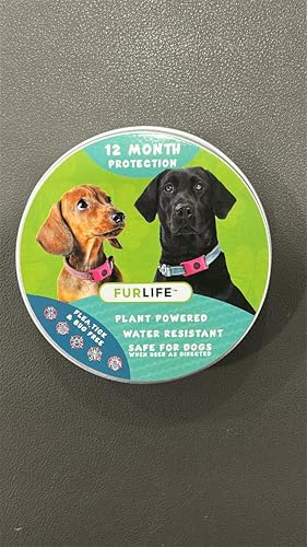 Image of FurLife Green Pet Tag - Calming & Flea and Tick Prevention Pendant for Dogs & Cats | Waterproof Collar Tag | Safe for All Breeds