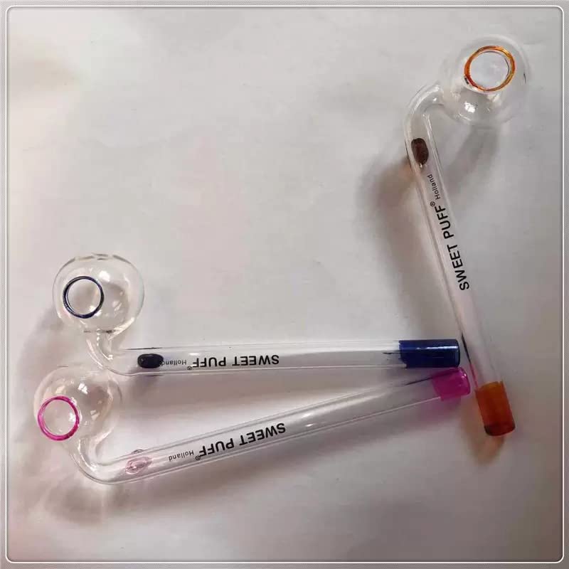 ParaCity 10PCS Farbe hoch Borosilikatglas Rohr Kieselgel Rohr Glasarmaturen Rauch Wasserpfeife Öl Topf – Bild 3