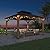 EAGLE PEAK 11x13 Hardtop Wood Gazebo, Outdoor Cedar Wood Frame Pavilion with Galvanized Steel Double Roof, for Garden, Patio, Backyard, Garden, Natural Wood/Black