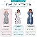 Love to Dream Swaddle UP, Gray, Newborn, 5-8.5 lbs., Dramatically better sleep, Allow baby to sleep in their preferred arms up position for self-soothing, snug fit calms startle reflex