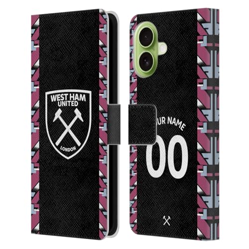 Étui portefeuille iPhone 17 personnalisé West Ham avec fentes cartes