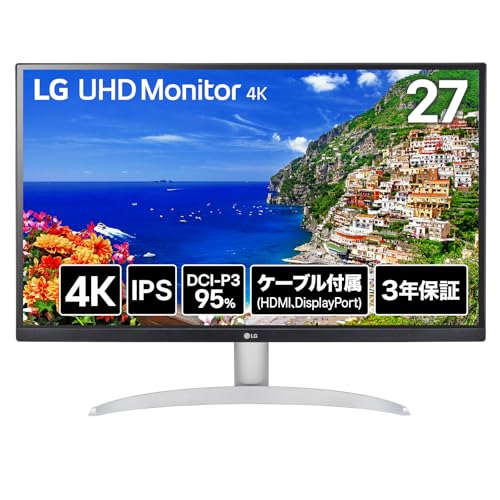 Amazon.co.jp: LG モニター ディスプレイ 27UP600K-W 27インチ/4K(3840 