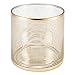 Produktbild EXOTICA COR MULDER Glas Windlicht Gold-Rings 14 cm Gold Kerze Stumpen Muster Retro Teelicht