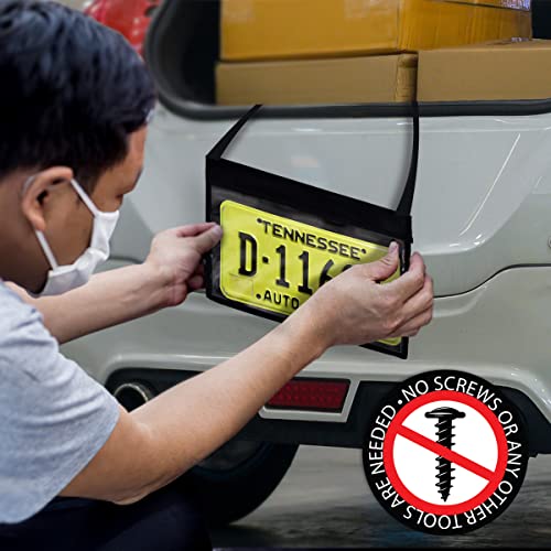 Portamatrículas VERSA-TAGS para coche: soportes de matrículas automotrices duraderos 4