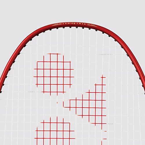 Image of Yonex Badminton Racket Nanoray Series 2018 with Full Cover Professional Graphite Carbon Shaft Light Weight Competition Racquet High Tension Fast Speed Performance (NR7 - Red, Pack of 1)