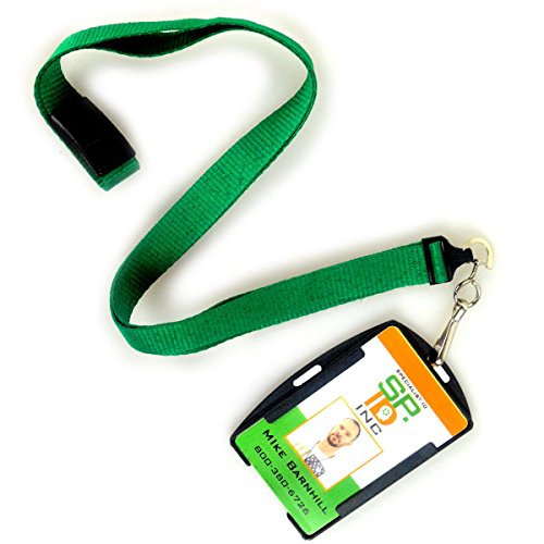 Rigid Open Faced Black Single Id Card Holder Ah-075 By Specialist Id (Sold Individually, Black) #TOP4