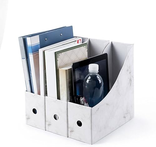 Miniatura 7 de NUOBESTY 1 juego de carpetas de caja estante de libro estantería de escritorio estante de archivos organizador de escritorio organizador de