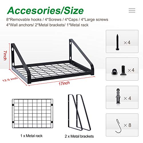 G-Ting R01 Hanging Pot Rack, Pot And Pan Organizer Wall Mounted Pots Holder Kitchen Storage Shelf thumb #5