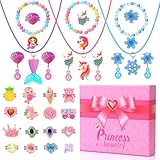 Little Girl Jewelry Rings Toys in Box, Adjustable Rings for Kids, 30 PCS Cute Costume Jewelry Princess Party Favors Birthday Easter Christmas Valentines Gifts for 3 4 5 6 7 8 9 Year Old Girls