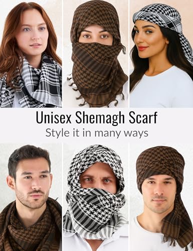 Image of LOVARZI Desert Shemagh Scarf - Stylish & Versatile Fashion Scarf for Men & Women of All Ages